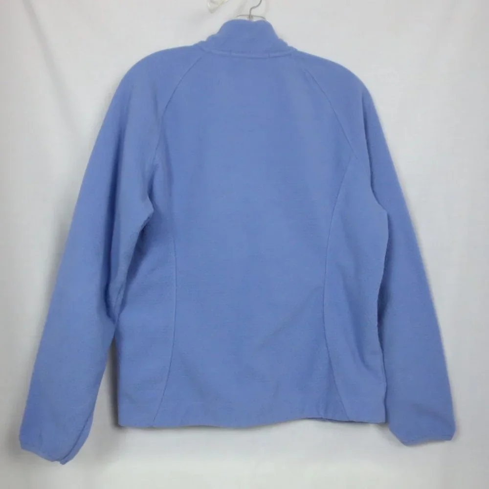 Nike Golf Jacket Blue Plush Soft Fit Therma Fleece Zip Up Ladies Athletic Size M